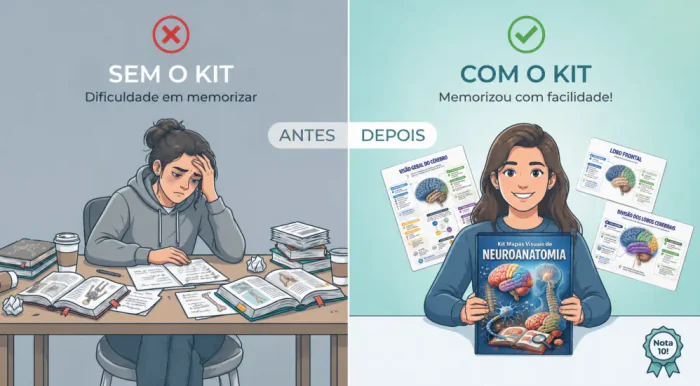 Comparação antes, sem os mapas, e depois, com os mapas
